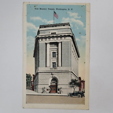 New Masonic Temple Washington D.C. Vintage Postcard Antique Automobiles picture