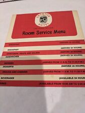 Frontier Hotel Las Vegas Room Service Menu 1960's picture