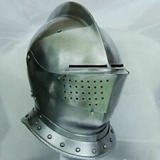 Custom SCA HNB Medieval Tournament Closed Armet Helmet Medieval Cosplay 18GAUGE picture