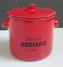 Vintage HEDIARD of PARIS Luxury Food Herbes Of Provence Red Ceramic Crock  picture