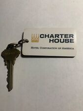 Charter House Hotel Motel Room Key Fob & Key Annapolis Maryland #111 picture