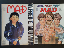 MAD MAGAZINE ~ LOT OF 2 ISSUES ~# 277 MICHAEL JACKSON+ # 280  3 MEN BABY COVERS picture