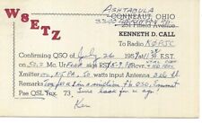 QSL  1959 Ashtabula   Ohio   radio card picture