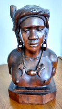 Carved Brazilian Female Bust  2015 H 12.125