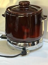 Vintage West Bend Bean Pot with Electric Hot Plate picture