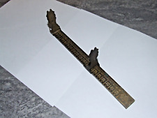 Antique French Brass Foot Measure Ruler picture