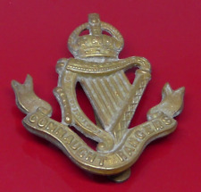 Connaught Rangers Regiment Metal Cap Badge King's Crown picture