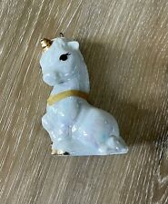 hallmark christmas tree ornaments white and gold unicorn vintage picture