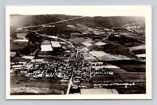 RPPC McConnellsburg Pennsylvania PA Aerial View, Vintage Real Photo M1 picture