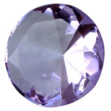 Big 60mm Crystal Purple Lavendar 60 mm Cut Glass Giant Diamond Jewel Paperweight picture