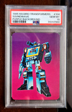 1985 Hasbro Transformers  #104  Soundwave  PSA 10   Purple  Background picture