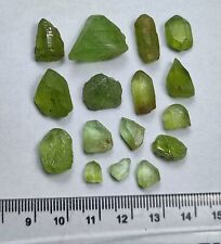 20-gm Peridot Gemmy Crystals (16 PCs) - Suppat, Kohistan, Pakistan picture