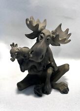 Big Sky Moose With Baby - Adorable  5
