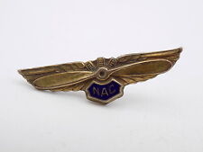 Vintage NAC National Aeronautics Council Magazine Award 10K Sterling Pin picture