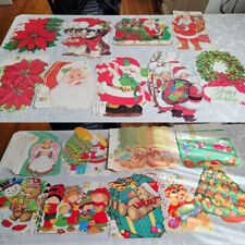 Huge lot over 100 holiday die cut wall hangings - Xmas, Easter, St Pats, Thanks picture
