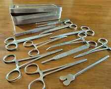 12 Piece Surgical Tool Set with Steel Box, Vintage Medical Style, Oddities picture