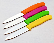 Victorinox Set of 4 Paring Knives 3.25 inch Spear Point Plain Edge Blades Colors picture