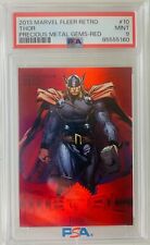 2013 Fleer Marvel Metal THOR Red Precious Metal Gems PMG PSA 9 POP 9 NONE HIGHER picture