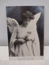 Vintage Postcard Young Woman Dressed as Angel 1905 To Dordrecht,Netherlands picture