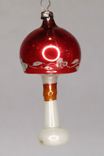 Vintage Antique Blown Glass Red TABLE LAMP LIGHT Christmas Ornament Germany picture