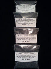 Rock Tumbling Grit 46/70 Extra Coarse Silicon 4Pack Kit For 3 Lb Tumbler Lortone picture