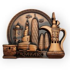 Qatar Skyline Souvenir Fridge Refrigerator Magnet Tourist Tourism Travel Doha picture