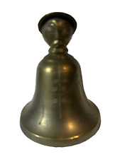 Vintage Solid Brass Bell Asian Emperor Chinese Dinner Bell 1900s Clapper Monk picture