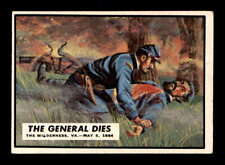 1962 Topps Civil War News #62 The General Dies   EX X3102998 picture