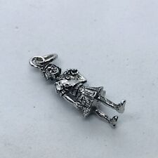 1.9g 925 STERLING SILVER VINTAGE DRESS FASHION WOMAN PENDANT CHARM JEWELRY picture