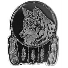 Pin For Lapel, Hat, Vest, Jacket, Lone Wolf Feathers (Quality Metal Pin) picture