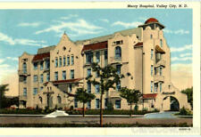 Valley City,ND Mercy Hospital Barnes County North Dakota Linen Postcard Vintage picture