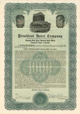 President Hotel Co. - Hotel Stocks & Bonds picture