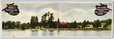 Pine River Minnesota MN Postcard Panorama Fuller's Whitefish Lake Lodge c1905 picture