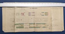 French Line - SS LA PROVENCE (1906) 1st & 2nd Class Deck Plan - May, 1909 picture