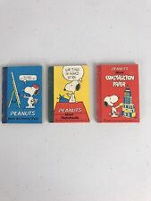 Vintage Peanuts Mini Notebook Construction Paper And Scribble Pad Hong Kong 1958 picture