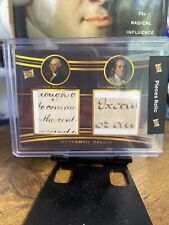 Pieces Of The Past Dual Relic George Washington Benjamin Franklin 🇺🇸🔥 picture