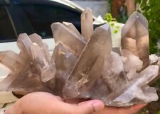 Cluster of natural damage free smoky quartz specimen crystals from Skardu - 6 kg picture
