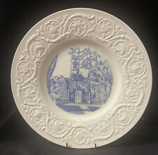 Wedgwood Smith College 10 1/2” Plate 1956 Grecourt Gates Blue Transferware picture
