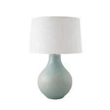 Classic Fluted 27 in. Gloss Wythe Blue Indoor Table Lamp picture