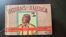 Original 1935 INDIANS OF AMERICA Book - Color Illustrations - Native American picture