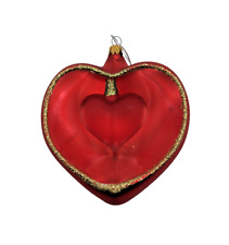 Kurt Adler Double Heart Glass Ornament picture
