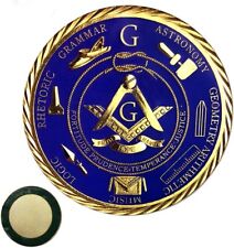 Master Mason Masonic Car Emblem Freemason Gifts Blue Lodge Car Auto Decal picture