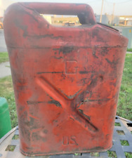 Vintage RED US military Jerry can 1981 No Spout jerrican picture