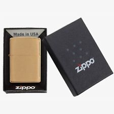 Zippo Classic Brushed Brass Windproof Pocket Lighter, 204B picture