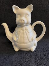 Vintage Tea Pot Master Pig England HJ Wood Animal Farm picture