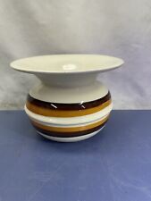 Maddux of California Vintage Ceramic Striped MOD Spittoon Planter picture