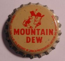 Vintage  Mountain Dew ..cork..unused..SODA BOTTLE CAP #2 picture