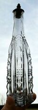 Rare Antique Boston Sandwich Ornate Flint Glass Cathedral Perfume Cologne Bottle picture