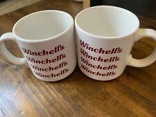 Winchell's Donut House Vintage 80’s Coffee Cup Mug Set of 2 picture