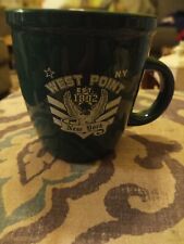 U.S. ARMY WEST POINT Coffee Mug 16oz White Emblem Eagle Established 1802  picture